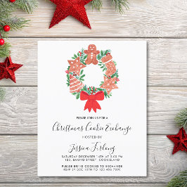 Budget Weihnachts-Cookie-Exchange-Party Einladung