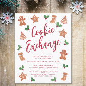 Budget Weihnachts-Cookie-Exchange-Party Einladung