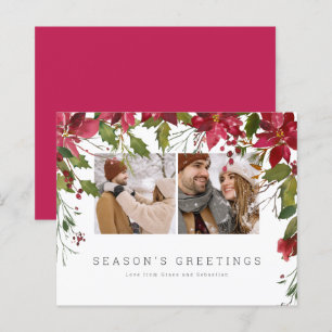 BUDGET Weihnachts-Poinsettia-Foto Personalisiert