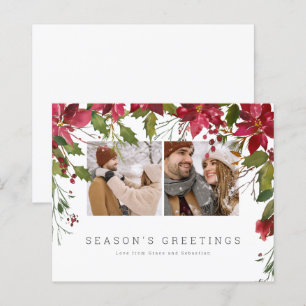 BUDGET Weihnachts-Poinsettia-Foto Personalisiert