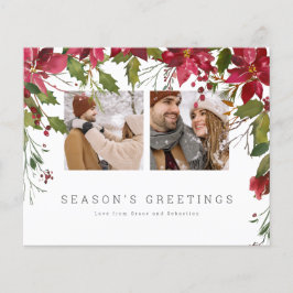 BUDGET Weihnachts-Poinsettia-Foto Personalisiert