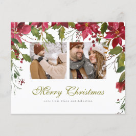 BUDGET Weihnachts-Poinsettia-Foto Personalisiert