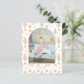 BUDGET Weihnachtsbaum Rosa Foto Personalisiert (Stehend Vorderseite)