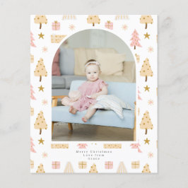 BUDGET Weihnachtsbaum Rosa Foto Personalisiert