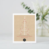 BUDGET Weihnachtsbaum weiß mit roten Bauern (Stehend Vorderseite)