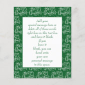 Budget Weihnachtskarte Krippe Grün Flyer (Hinten)