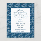 Budget Weihnachtskarte Weihnachtsfreude Blue Flyer (Hinten)