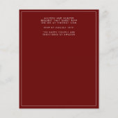 Budget Wein Hochzeit Flyer (Hinten)