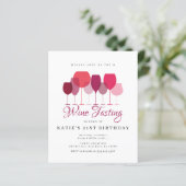 Budget Wein Verkostung Party Einladungen (Stehend Vorderseite)