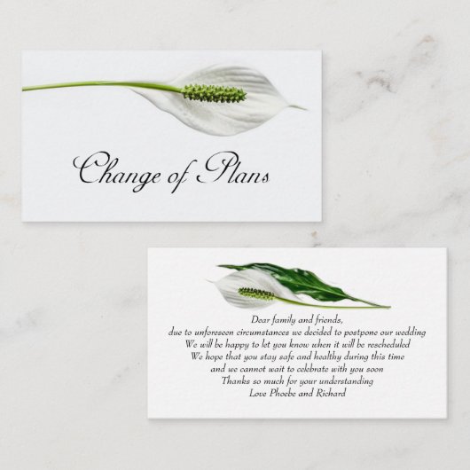 Budget. Weiß auf grauem Planwechsel Mitteilungskarte (Vorne/Hinten)