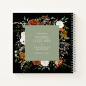 Budget Weiß Blumen Hochzeitsbuch rustikal Notizblock (Rückseite)