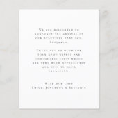 Budget Welcome Foto Overlay Geburtsankündigung (Rückseite)