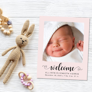 Budget Welcome Fotos Baby Girl Geburtserklärung
