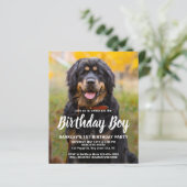 Budget Welpe Hund Geburtstag Custom Pet Foto einla (Stehend Vorderseite)