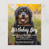 Budget Welpe Hund Geburtstag Custom Pet Foto einla (Vorderseite)