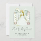 Budget Whimsical Angel Nativity Holiday Card (Vorderseite)