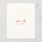 Budget Whimsical Colorful Monogram QR Code Wedding (Rückseite)