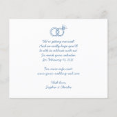 Budget Whimsical Doodles Wedding Save the Date (Rückseite)