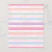 Budget Whimsical Pink Rainbow Unicorn Birthday (Rückseite)