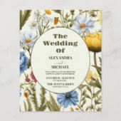 Budget Whimsical Wildblume Meadow Wedding (Vorderseite)