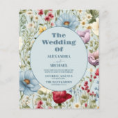 Budget Whimsical Wildblume Meadow Wedding (Vorderseite)