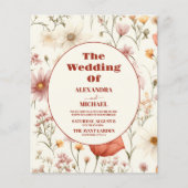 Budget Whimsical Wildblume Meadow Wedding (Vorderseite)