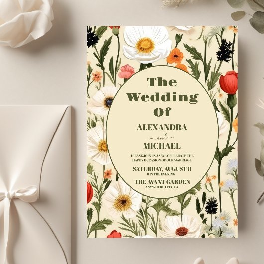 Budget Whimsical Wildblume Meadow Wedding