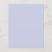 Budget White Blue Floral 100. Geburtstag Einladung (Rückseite)