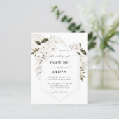 Budget White Boho Floral Wedding (Stehend Vorderseite)