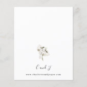 Budget White Boho Floral Wedding (Rückseite)