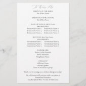 Budget White Boho Floral Wedding Zeremony MED Flyer (Hinten)