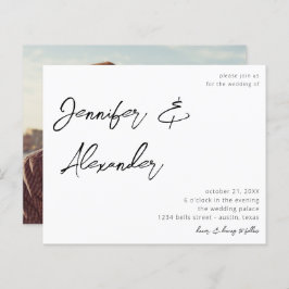 Budget White Calligraphy Foto Wedding V2