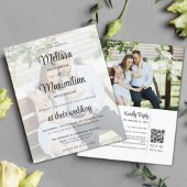 Budget White chic transparent 2 Foto QR Code UAWG