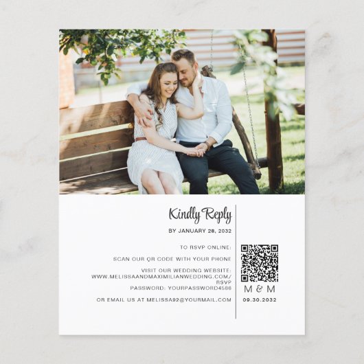 Budget White chic transparent 2 Foto QR Code UAWG (Rückseite)