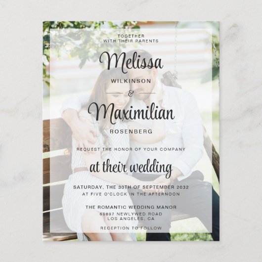 Budget White chic transparent 2 Foto QR Code UAWG (Vorderseite)