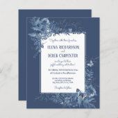 Budget White Dusty Blue Wildblume Floral Wedding (Vorne/Hinten)