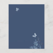 Budget White Dusty Blue Wildblume Floral Wedding (Rückseite)