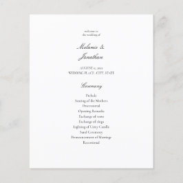 Budget White Elegante Hochzeitfeier Flyer