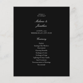 Budget White Elegante Wedding Zeremonie - Black Flyer
