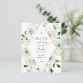 Budget White Floral Brautparty (Stehend Vorderseite)