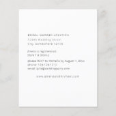 Budget White Floral Brautparty (Rückseite)