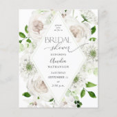 Budget White Floral Brautparty (Vorderseite)