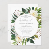 Budget White Floral & Greenery 2 Wedding (Vorne/Hinten)