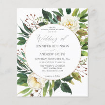 Budget White Floral & Greenery 2 Wedding