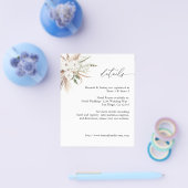 Budget White Floral Summer Boho Flyer (Einzeln)