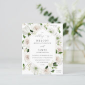 Budget White Floral Wedding (Stehend Vorderseite)