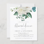 Budget White Florals Eucalyptus Probe Dinner (Vorderseite)