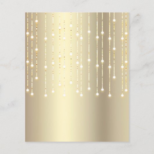 Budget White Gold Glitzer Sweet 16 Balloons Einlad (Rückseite)