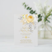 Budget White Gold Rose Glitzer Forelle Amperand Postkarte (Stehend Vorderseite)
