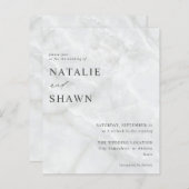 Budget White Marble Wedding (Vorne/Hinten)